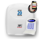 Active-20 Ethernet Central de alarme monitorável até 22 zonas com módulo ethernet integrado e acesso via aplicativo celular.